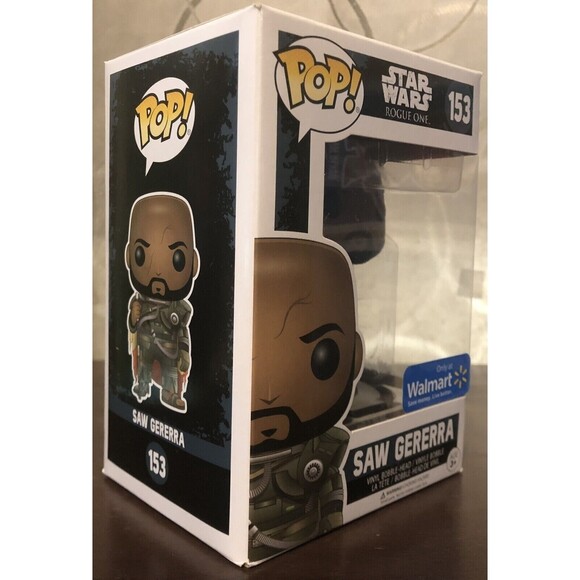 Funko Pop Star Wars Rogue One Saw Gerrera #153 Walmart Exclusive Vinyl Figure - Picture 2 of 10